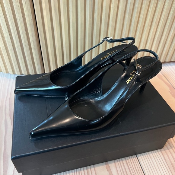 Saint Laurent Black Heeled Shoes - Picture 5 of 7